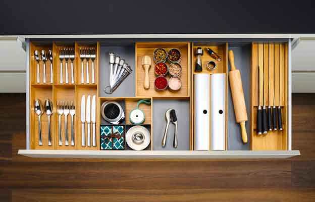 Kit Organisateur ORGA-LINE pour les blocs-tiroirs de Cuisine 
